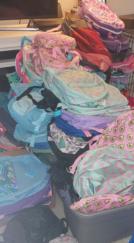 Colorful backpacks